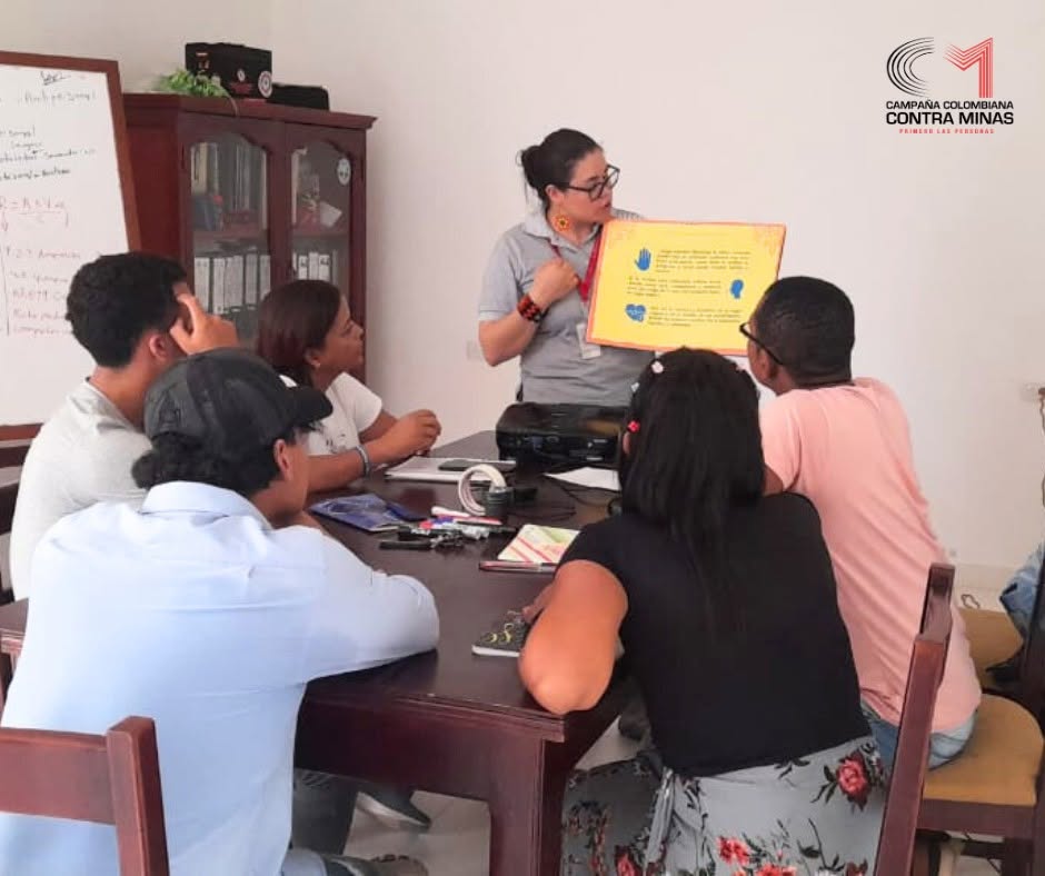 CCCM fortalece capacidades comunitarias frente al riesgo de minas antipersonal en el Sur de Bolívar